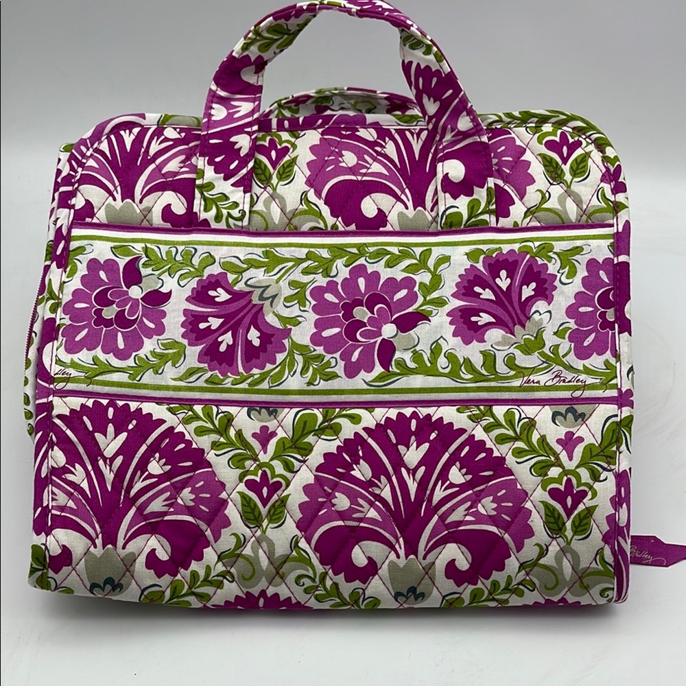 Vera Bradley Hanging Toiletry Bag Organizer Julep Tulip Pattern Travel NEW